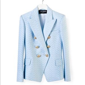 Basketweave Cotton Blend Tweed Jacket US 0/2 FR 34